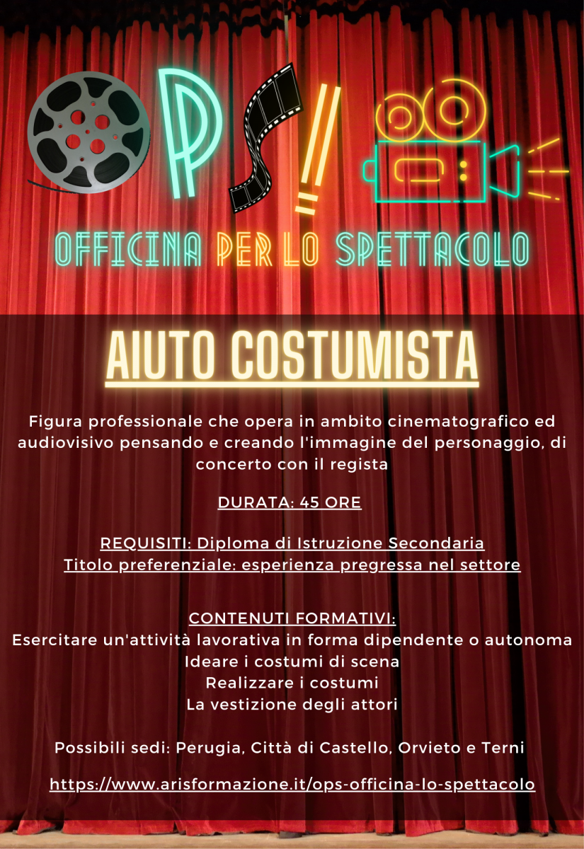 Aiuto costumista cinematografica locandina