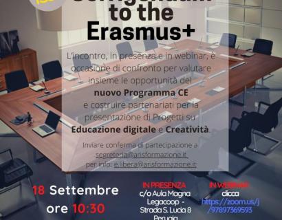 “CORRIGENDUM TO THE ERASMUS+” - 18/09/2020 ORE 10:30
