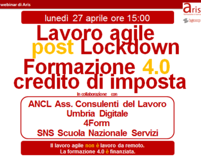 WEBINAR GRATUITA "LAVORO AGILE POST LOCKDOWN"