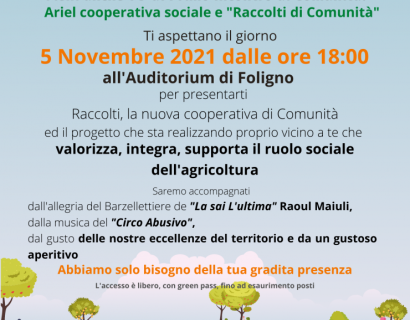 RACCOLTI DI COMUNITÀ AL PRIMO INCONTRO