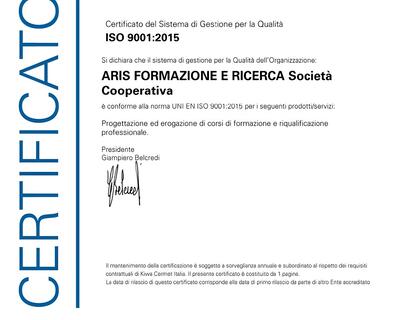 ARIS FORMAZIONE _CERT_2023