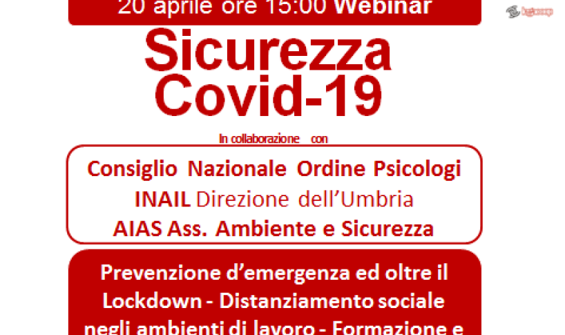  WEBINAR GRATUITA "SICUREZZA COVID-19"